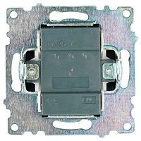 Выключатель 3-клавишный (механизм), STEKKER GLS10-7108-05, 250V, 10А, серия Катрин, черный 49172