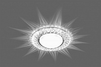Светильник встраиваемый с белой LED подсветкой Feron CD4021 потолочный GX53 без лампы прозрачный 29474 Светильник встраиваемый с белой LED подсветкой Feron CD4021 потолочный GX53 без лампы прозрачный 29474