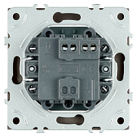 Выключатель 1-клавишный c индикатором (механизм), STEKKER, 250В, 10А, серия Эмили, RSW10-5101-05, черный уголь, soft touch 49837