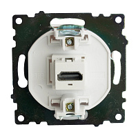 Розетка HDMI 2.1, Type A  (механизм), STEKKER GLS00-7118-01, серия Катрин, белый 50058