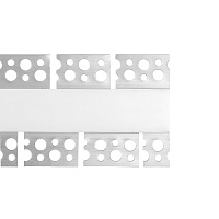 Профиль алюминиевый встраиваемый скрытый, серебро, CAB248