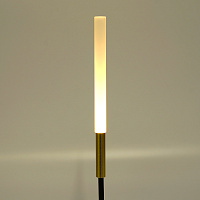 Светильник уличный светодиодный Feron DH2101, 1W, DC24V, низковольтный, 3000K, черный/золотой, 15*15*393  52190