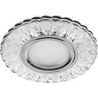Светильник встраиваемый с белой LED подсветкой Feron CD930 потолочный MR16 G5.3 прозрачный Светильник встраиваемый с белой LED подсветкой Feron CD930 потолочный MR16 G5.3 прозрачный