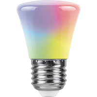 Лампа светодиодная Feron LB-372 Колокольчик матовый E27 1W RGB быстрая смена цвета 38128 Лампа светодиодная Feron LB-372 Колокольчик матовый E27 1W RGB быстрая смена цвета 38128