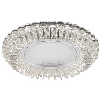 Светильник встраиваемый с синей LED подсветкой Feron CD904 потолочный MR16 G5.3 прозрачный Светильник встраиваемый с синей LED подсветкой Feron CD904 потолочный MR16 G5.3 прозрачный