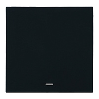 Выключатель 1-клавишный c индикатором (механизм), STEKKER, 250В, 10А, серия Мия, RSW10-3101-05, черный бархат 50445