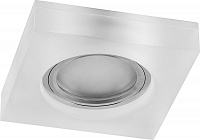 Светильник встраиваемый с белой LED подсветкой Feron CD8180 потолочный MR16 G5.3 белый матовый Светильник встраиваемый с белой LED подсветкой Feron CD8180 потолочный MR16 G5.3 белый матовый