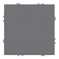 Выключатель 1-клавишный самовозвратный (механизм), STEKKER, 250В, 10А, серия Эмили, RSW10-5112-10, платиново-серый, soft touch 50328