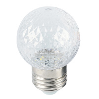 Лампа светодиодная Feron LB-385 Шарик 6400K прозрачный E27 1W 230V 52176