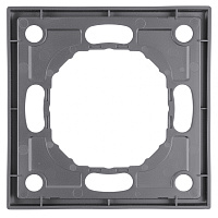 Рамка STEKKER, PFR00-5001-10 1-местная, серия Эмили, платиново-серый, soft touch 49962