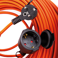 STD08-31-20 Удлинитель-шнур 1-местный ПВС с/з 3*1,5мм2, IP54, 20м, 16А, серия Standart 50344