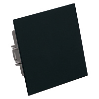 Переключатель перекрестный 1-клавишный (механизм), STEKKER, 250В, 10А, серия Мия, RSW10-3110-05, черный бархат 50571