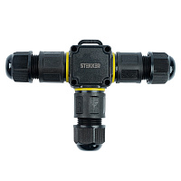 Соединитель-коннектор для проводов T 3-контактный LD556 STEKKER, водонепрониц. пружинный контакт  50558