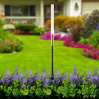 Светильник уличный светодиодный Feron DH2101, 1W, DC24V, низковольтный, 3000K, черный/золотой, 15*15*1393 52193