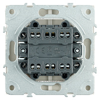 Переключатель 2-клавишный (механизм), STEKKER, 250В, 10А, серия Эмили, RSW10-5107-08, кашемир, soft touch 49895