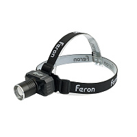 Фонарь налобный FERON TH2314 c аккумулятором 20W, 2500mAh IP44, USB type-C, Алюминий 51621 Фонарь налобный FERON TH2314 c аккумулятором 20W, 2500mAh IP44, USB type-C, Алюминий 51621