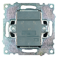 Выключатель 2-клавишный (механизм), STEKKER GLS10-7104-05, 250V, 10А, серия Катрин, черный 39606