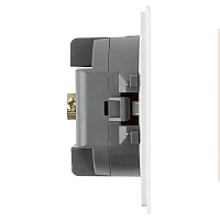 Розетка телевизионная 1-местная (механизм), STEKKER, 75 Ом, 5-862МГц, серия Мия, RST00-3108-01, белая магнолия 50435