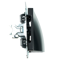 Кабельный вывод (механизм), STEKKER, серия Катрин, черный, GLS00-7116-05  49466 Кабельный вывод (механизм), STEKKER, серия Катрин, черный, GLS00-7116-05  49466