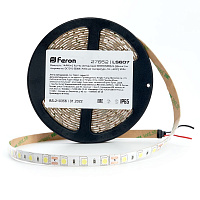 Светодиодная LED лента Feron LS607, 60SMD(5050)/m 14.4W/m 12V IP65 5m 6500К Артикул 27652 Светодиодная LED лента Feron LS607, 60SMD(5050)/m 14.4W/m 12V IP65 5m 6500К Артикул 27652