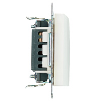 Переключатель 1-клавишный (механизм), STEKKER GLS10-7105-01, 250V, 10А, серия Катрин, белый 39572