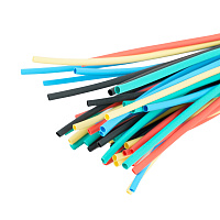 Термоусадочная трубка STEKKER HST-840-100M, длина 100 см., коэф. усадки 2:1, мультиколор 39722