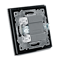 Переключатель 1-клавишный STEKKER GLS10-7005-05, 250В, 10А, серия Катрин, черный 39507 Переключатель 1-клавишный STEKKER GLS10-7005-05, 250В, 10А, серия Катрин, черный 39507