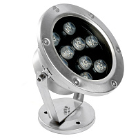 Светодиодный прожектор подводный Feron LL-824, 9W, AC24V, низковольтный, RGB, металлик, 143*75*170mm, IP68 48468  Светодиодный прожектор подводный Feron LL-824, 9W, AC24V, низковольтный, RGB, металлик, 143*75*170mm, IP68 48468