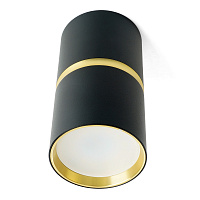 Светильник потолочный Feron ML186 Barrel ZEN MR16 GU10 35W 230V,  чёрный, золото 48639 Светильник потолочный Feron ML186 Barrel ZEN MR16 GU10 35W 230V,  чёрный, золото 48639