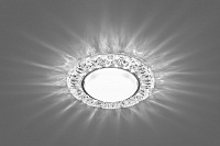 Светильник встраиваемый с белой LED подсветкой Feron CD4023 потолочный GX53 без лампы прозрачный 29476 Светильник встраиваемый с белой LED подсветкой Feron CD4023 потолочный GX53 без лампы прозрачный 29476