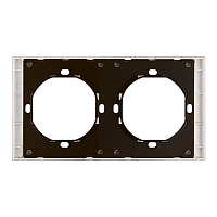 Рамка 2-местная, STEKKER, серия Мия, PFR00-3002-08, пудровый жемчуг 50487