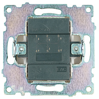 Переключатель 2-клавишный (механизм), STEKKER GLS10-7107-01 , 250V, 10А, серия Катрин, белый 49166