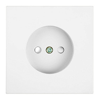 Розетка 1-местная с защитной шторкой (механизм), STEKKER, б/з, 250В, 16А, серия Мия, RST16-3109-01, белая магнолия  50439