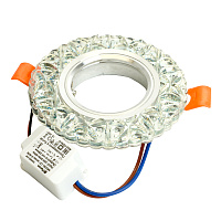 Светильник встраиваемый с белой LED подсветкой Feron CD905 потолочный MR16 G5.3 белый Светильник встраиваемый с белой LED подсветкой Feron CD905 потолочный MR16 G5.3 белый