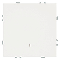 Выключатель 1-клавишный c индикатором (механизм), STEKKER, 250В, 10А, серия Эмили, RSW10-5101-01, белый фарфор, soft touch 49863