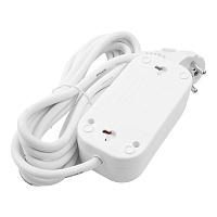 Удлинитель 2-местный с/з Stekker, HM01-21-03, 3м, 3x0,75, серия Home (У10-001), белый 39206