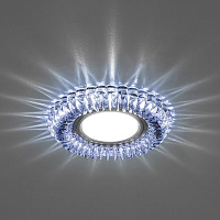 Светильник встраиваемый с синей LED подсветкой Feron CD904 потолочный MR16 G5.3 прозрачный Светильник встраиваемый с синей LED подсветкой Feron CD904 потолочный MR16 G5.3 прозрачный