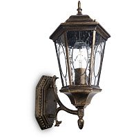 Светильник садово-парковый Feron PL150 шестигранный на стену вверх 60W E27 230V, черное золото 11319 Светильник садово-парковый Feron PL150 шестигранный на стену вверх 60W E27 230V, черное золото 11319