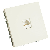 Розетка компьютерная 1-местная RJ-45 (механизм), STEKKER, серия Эмили, RST00-5117-01, белый фарфор, soft touch  49873 Розетка компьютерная 1-местная RJ-45 (механизм), STEKKER, серия Эмили, RST00-5117-01, белый фарфор, soft touch  49873