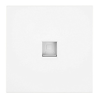 Розетка компьютерная 1-местная RJ-45 (механизм), STEKKER, серия Мия, RST00-3117-01, белая магнолия 50436