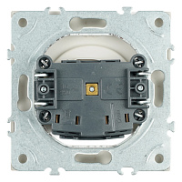 Розетка 1-местная с защитной шторкой (механизм), STEKKER, б/з, 250В, 16А, серия Эмили, RST16-5109-08, кашемир, soft touch 49902