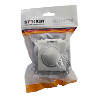 Выключатель диммирующий TRIAC(механизм), STEKKER GLS10-7106-03, 250V, 500W, серия Катрин, серебро 39587 Выключатель диммирующий TRIAC(механизм), STEKKER GLS10-7106-03, 250V, 500W, серия Катрин, серебро 39587