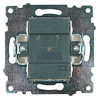 Выключатель 2-клавишный (механизм), STEKKER GLS10-7104-01, 250V, 10А, серия Катрин, белый  39300