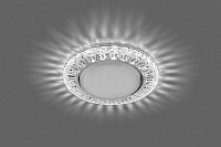Светильник встраиваемый с белой LED подсветкой Feron CD4022 потолочный GX53 без лампы прозрачный 29475 Светильник встраиваемый с белой LED подсветкой Feron CD4022 потолочный GX53 без лампы прозрачный 29475