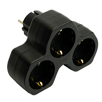 Разветвитель сетевой 3-местный с/з STEKKER ADP16-13-21, 250V,16A, ABS огнеустойчивый пластик, черный  50108 Разветвитель сетевой 3-местный с/з STEKKER ADP16-13-21, 250V,16A, ABS огнеустойчивый пластик, черный  50108