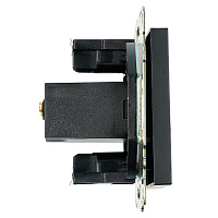 Розетка USB 2-местная (механизм), STEKKER GLS10-7115-05, 250B, 2,1А, серия Катрин, черный 39616