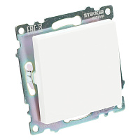Переключатель перекрестный 1-клавишный (механизм), STEKKER GLS10-7110-01, 250V, 10А, серия Катрин, белый 49176