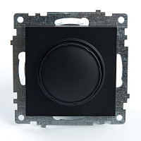 Выключатель диммирующий (механизм), STEKKER GLS10-7106-05, 250V, 500W, серия Катрин, черный 39615 Выключатель диммирующий (механизм), STEKKER GLS10-7106-05, 250V, 500W, серия Катрин, черный 39615