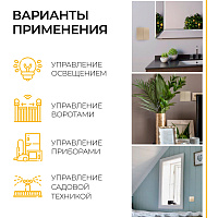 Выключатель беспроводной FERON, TM82, 7мВт, IP20, двухклавишный, золото 41726 Выключатель беспроводной FERON, TM82, 7мВт, IP20, двухклавишный, золото 41726
