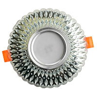 Светильник встраиваемый с белой LED подсветкой Feron CD937 потолочный MR16 G5.3 прозрачный Светильник встраиваемый с белой LED подсветкой Feron CD937 потолочный MR16 G5.3 прозрачный